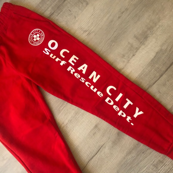 Sunsations red Sweatpants. Large - Picture 4 of 8